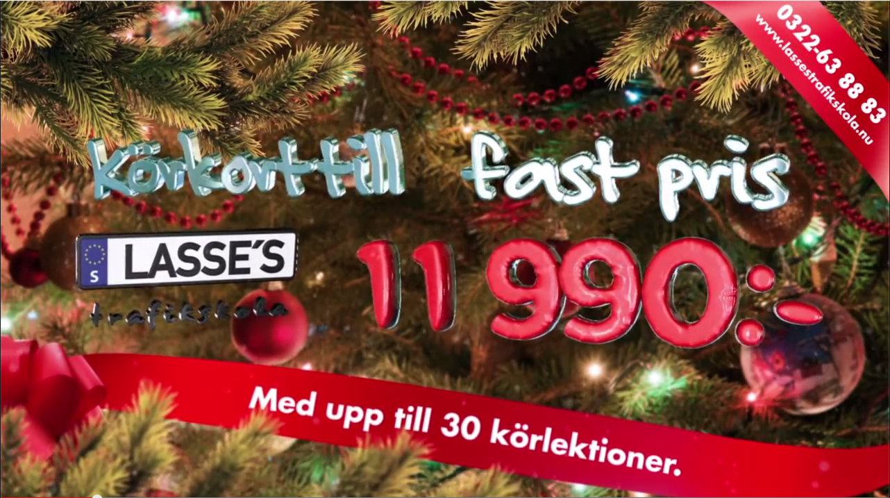 Jul kampanj för Lasses Trafikskola
